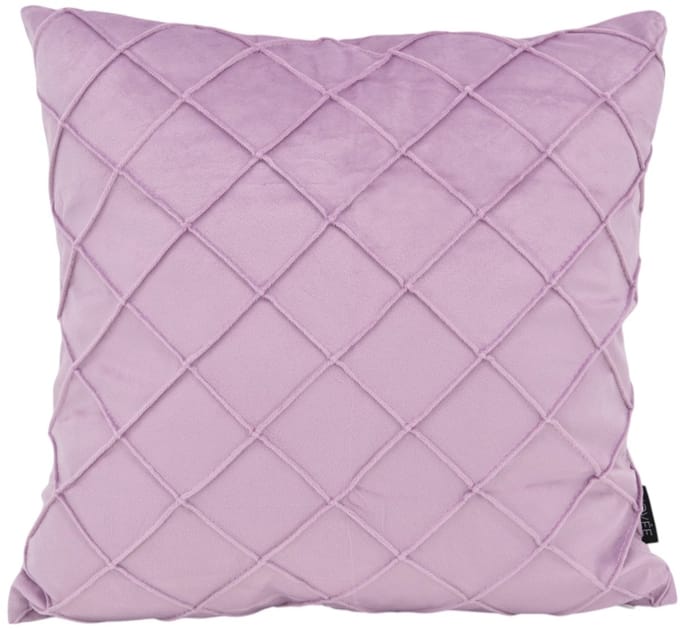 NOVÉE Sierkussen velvet cross lila | 45x45 cm | velvet/polyester