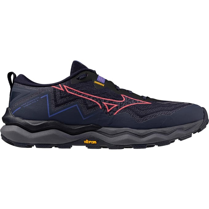 Mizuno Wave Daichi 9 GTX               Trailschoen Dames-donkerblauw, neonrood
