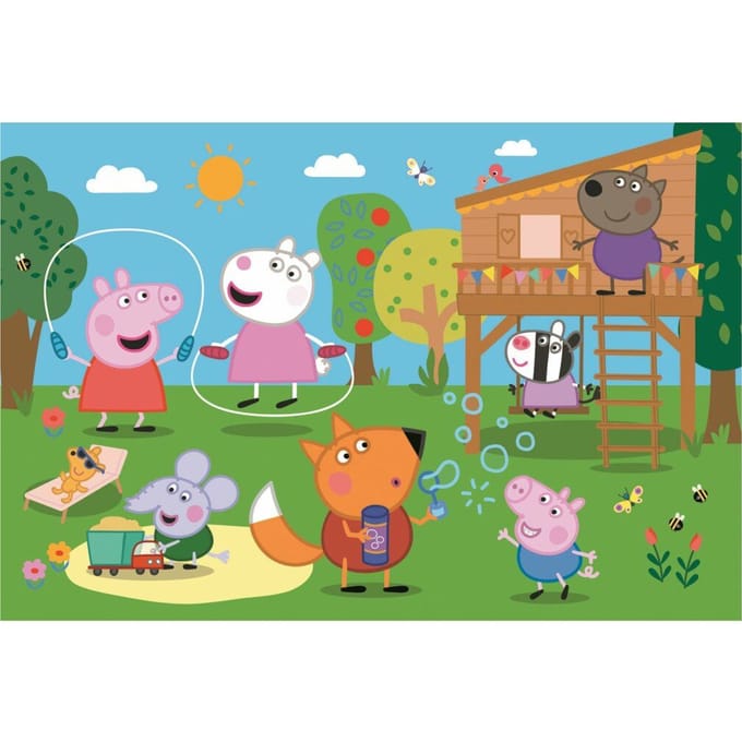 Trefl Fun in the Grass Peppa Pig 24 Maxi stukjes Legpuzzel - 24 stukjes - Vanaf 3 jaar