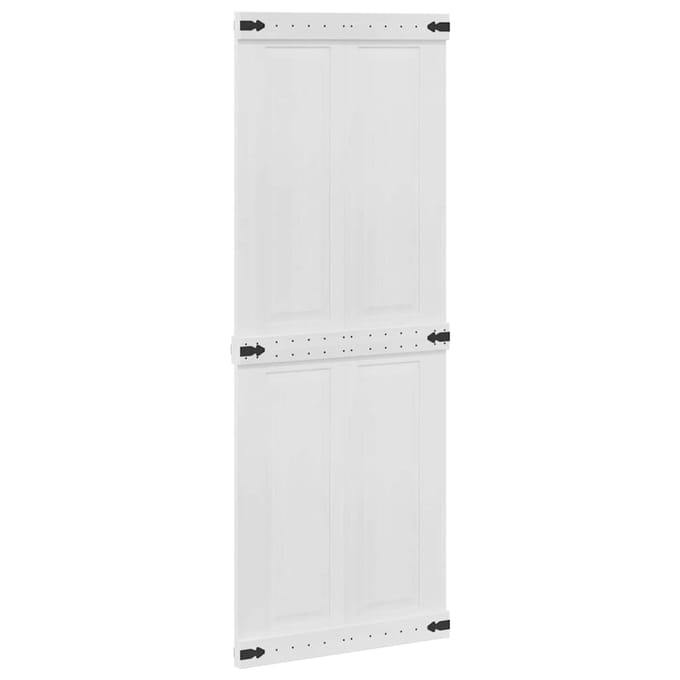 vidaXL - Schuifdeur - CORONA - 80 - x - 210 - cm - Massief - grenenhout - Wit