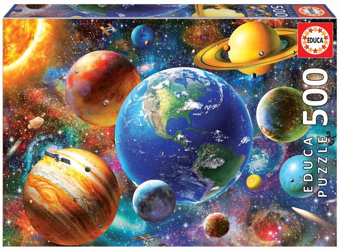 Educa puzzel Solar System 500 stukjes educatief speelgoed.
