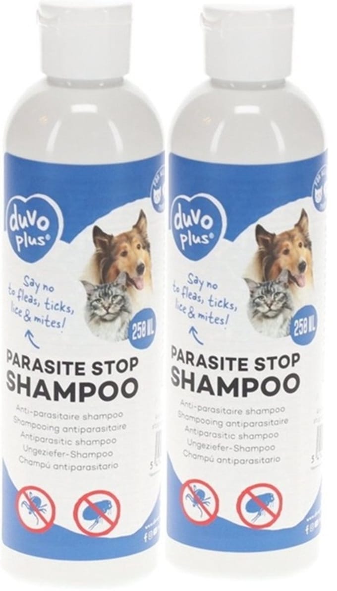 Duvo+ Anti-parasitaire Shampoo - Anti Vlo & Teek - Hond & Kat - 2 x - 250ml
