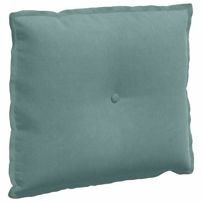 vidaXL - Rugkussen - Zeegroen - 60 - x - 50 - x - 19 - cm - Corduroy - stof