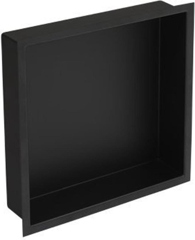 Plieger Inbox inbouwnis met flens 30x30x7.5cm waterproof zwart