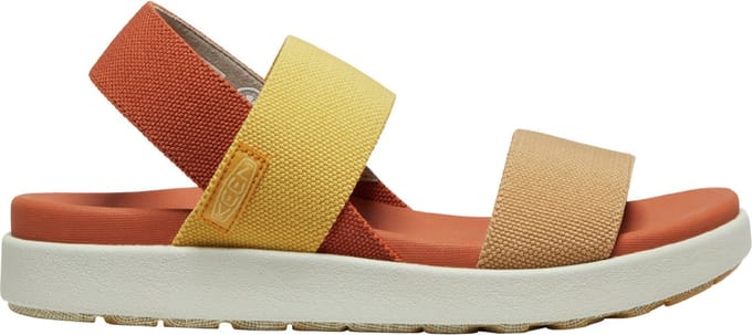 Keen - Elle Backstrap Dames Sandalen Fossil Orange/Silver Birch - Maat 40