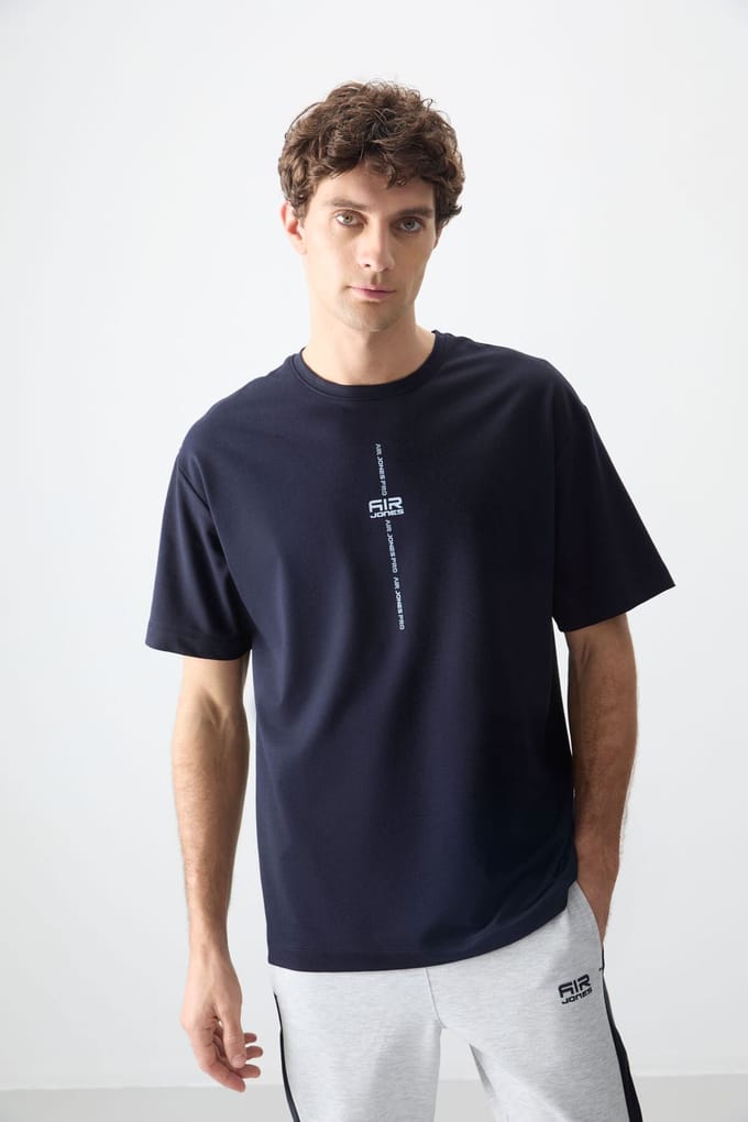 Oversized Geprinte Crew Neck T-shirt