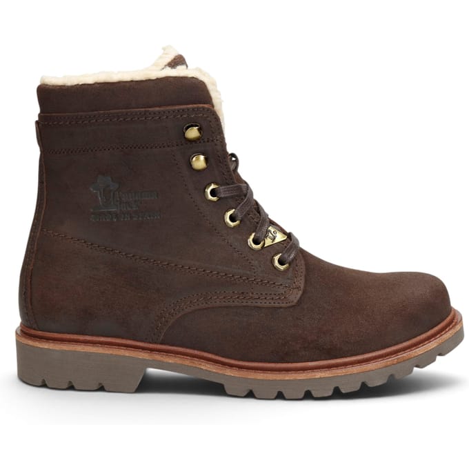 Panama Jack Waterdichte Veterboots van Bruin Leer voor Heren - P03-Aviator C41
