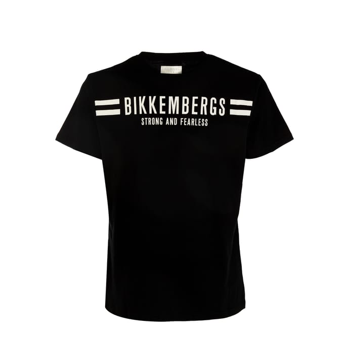 Heren-T-shirt met ronde hals en logo