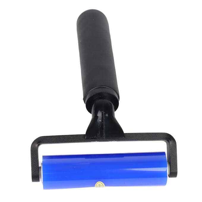 Siliconen Stofverwijderingsroller Mobiele Telefoon Schermfolie Roller Medium Viscositeit Plakkerige Stofroller 4in black