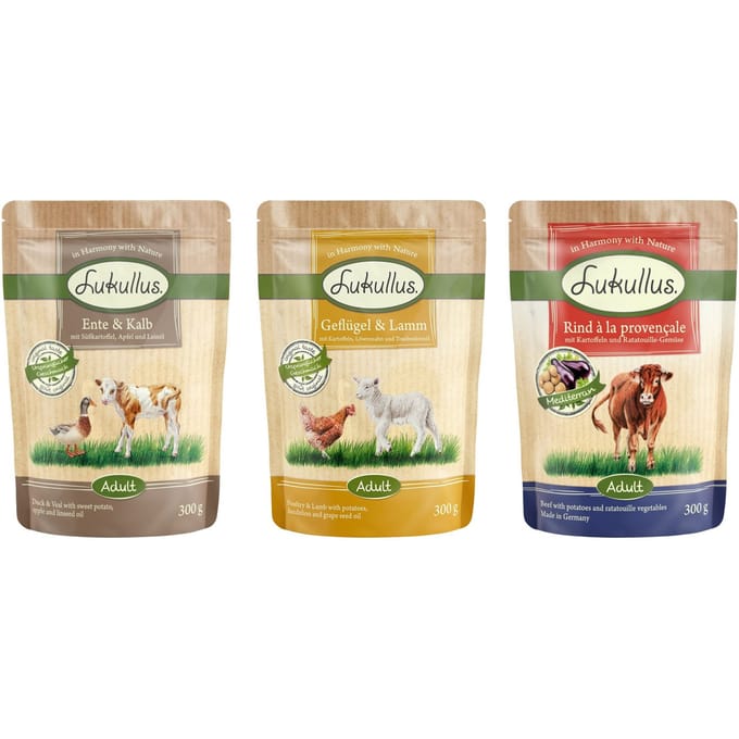 6x300g Natuurvoeding Graanvrij Lukullus Hondenvoer