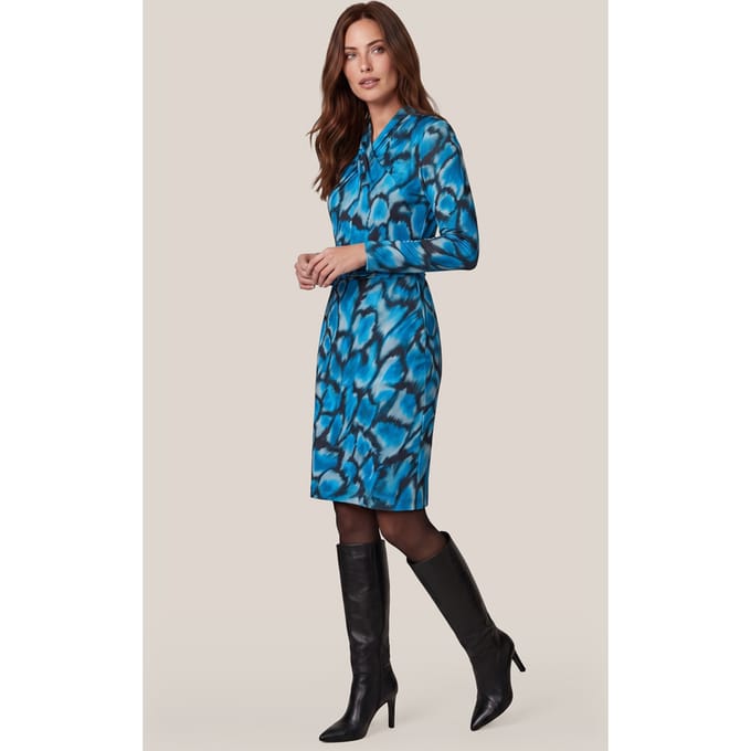 Robin Print Jurk Blauw / Multi