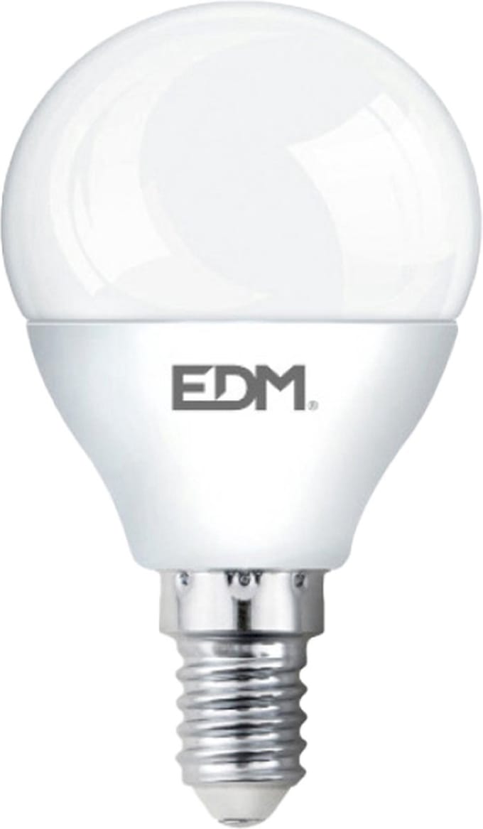 EDM LED Kogellamp P45 E14 5W 6400K 400lm 230V - LED Lampen - Koel Wit - 3-Pack