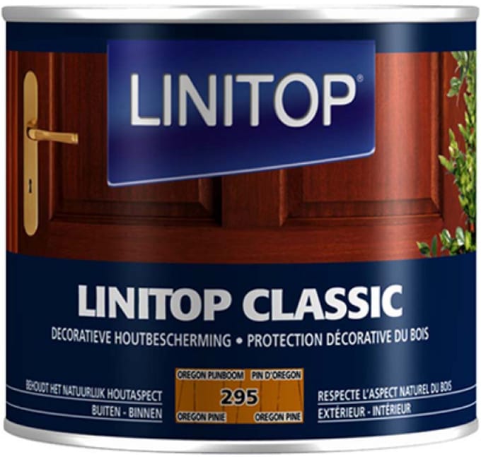 Linitop Classic - Beits - Decoratieve beschermende beits  - Oregon Pijnboom - 295  - 2,50 L