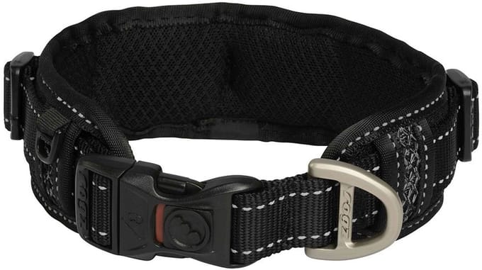 Rogz Hondenhalsband Utility Padded Zwart Maat XL
