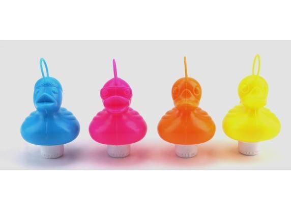 Zak met 12 kermiseendjes in 4 kleuren