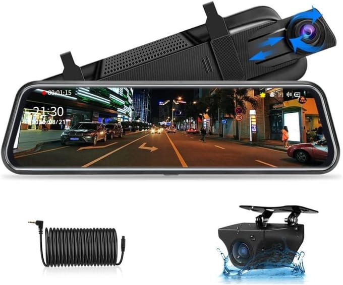 Core® Dashcam Voor en Achter - Dashcam - Dashcam Voor Auto - Zwart - 35cm x 12cm x 9cm