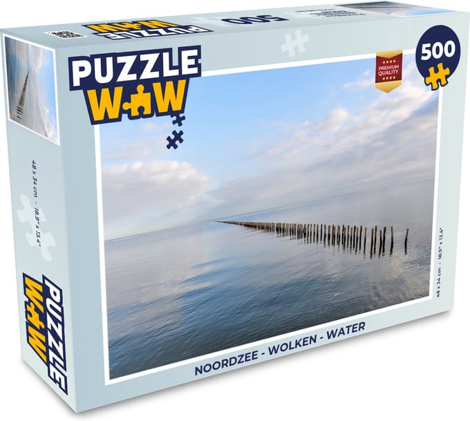 Puzzel Noordzee - Wolken - Water - Legpuzzel - Puzzel 500 stukjes