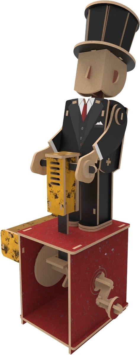 Ilo Build 3D Mechanische Houten Modelbouw Gentleman Jack, 0225, 12,5x8,5x30cm