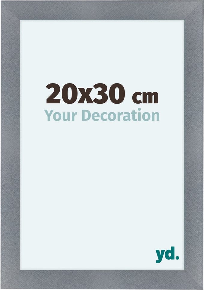 Your Decoration - Fotolijst 20x30 cm - MDF - Aluminium Geborsteld - Como