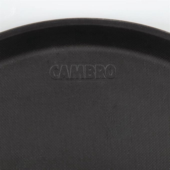 Cambro Treadlite Rond Antislip Glasvezel Dienblad Zwart 35,5cm DB003