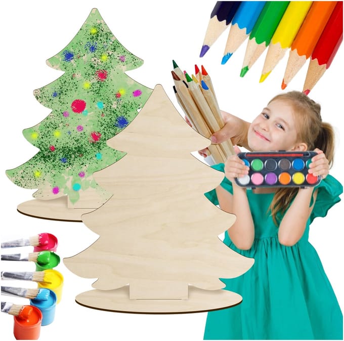 SMX Design - Kerstvork - Houten Basis - Voor Schilderen en Decoreren