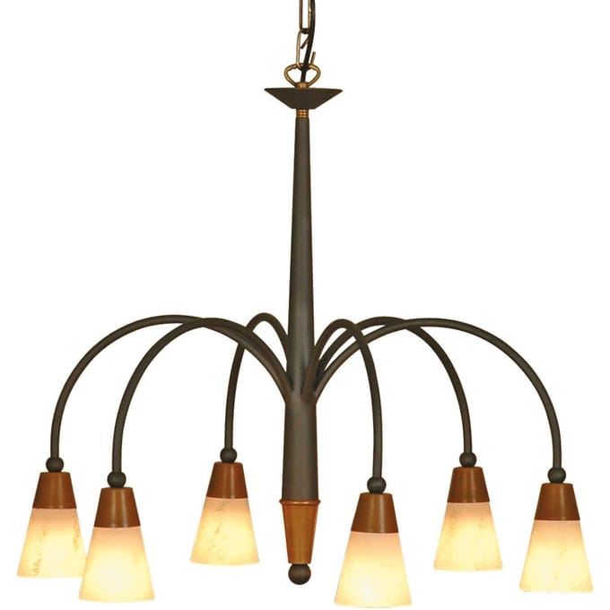 Menzel Kroonvormige hanglamp STELLA, 6-lichts