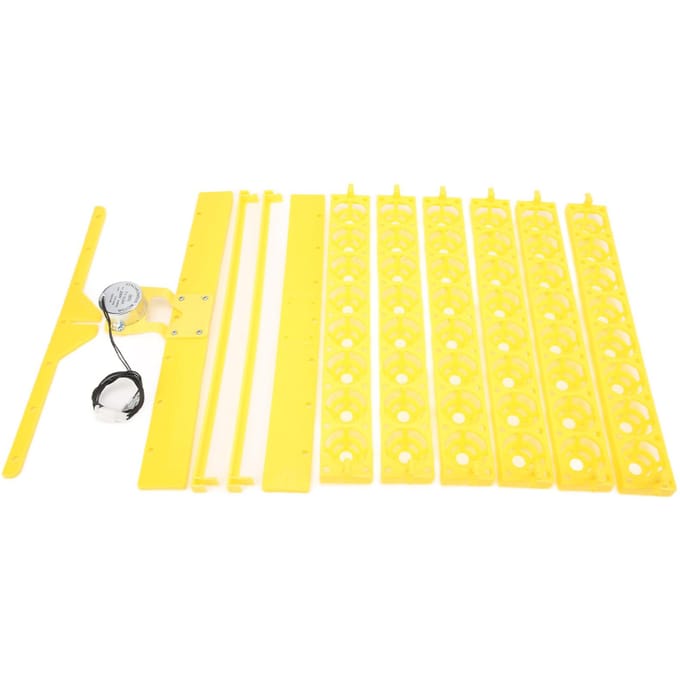 Automatische Eierkeerder 48 Eieren ABS Automatische Eierkeerder voor Automatische Eierbroedmachine220V yellow