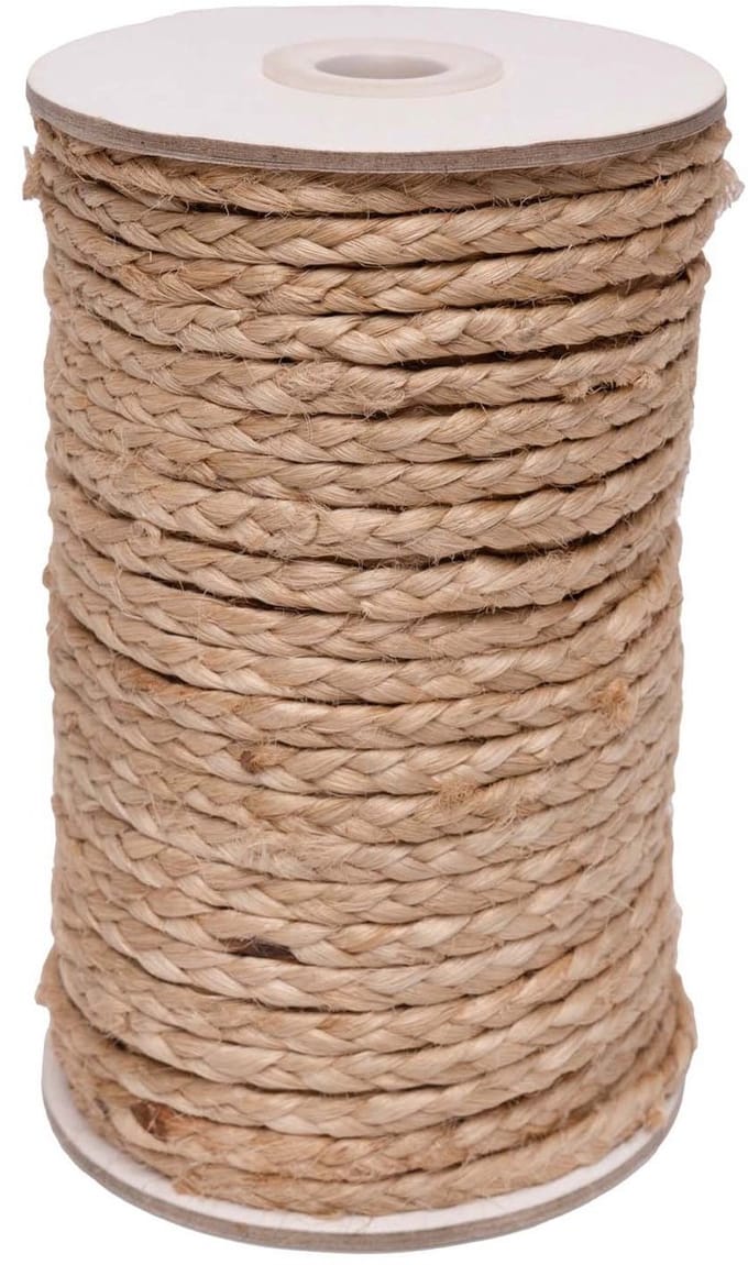 Colorations jute kettingtouw - 50 meter rol eco knutselmateriaal.
