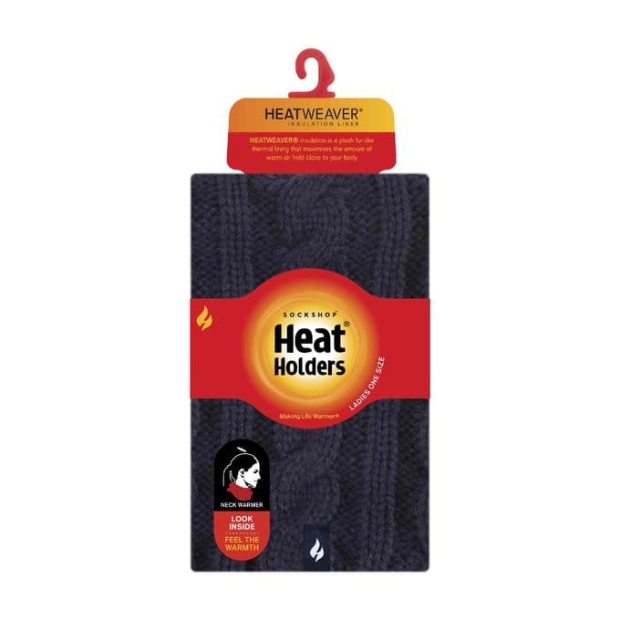 Dames Kabeltricot Winter Fleece Gevoerde Thermische Sjaal