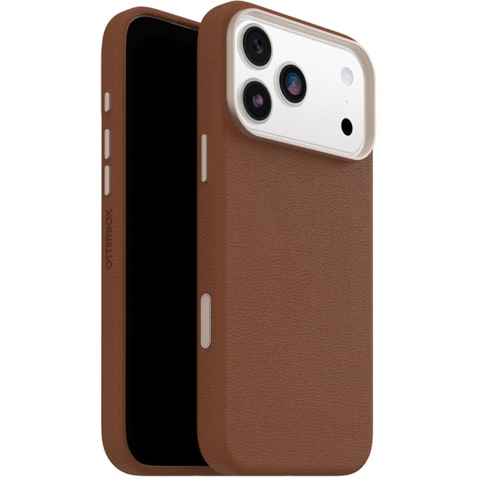 Otterbox Symmetry Cactus - Geschikt voor iPhone 17 Pro Max - Leren Magsafe Backcover - Desert Sadle