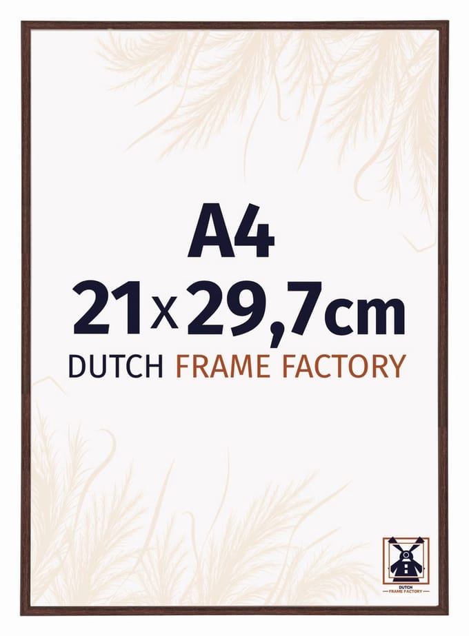 Fotolijst A4 21x29,7 cm - Kunststof - Bruin - Angers