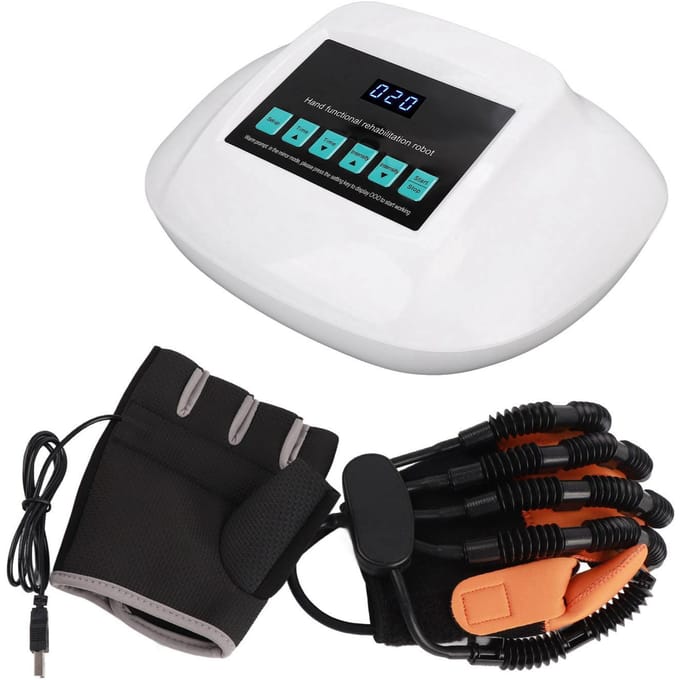 Revalidatie Robothandschoenen Linkerhand Spiegelen Rechterhand Trainer Robothandschoenen L white