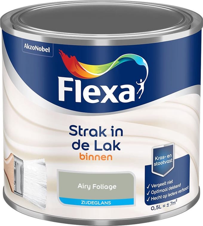 Flexa - Strak In De Lak Binnenlak Zijdeglans - Airy Foliage - Mengverf - 500 Ml