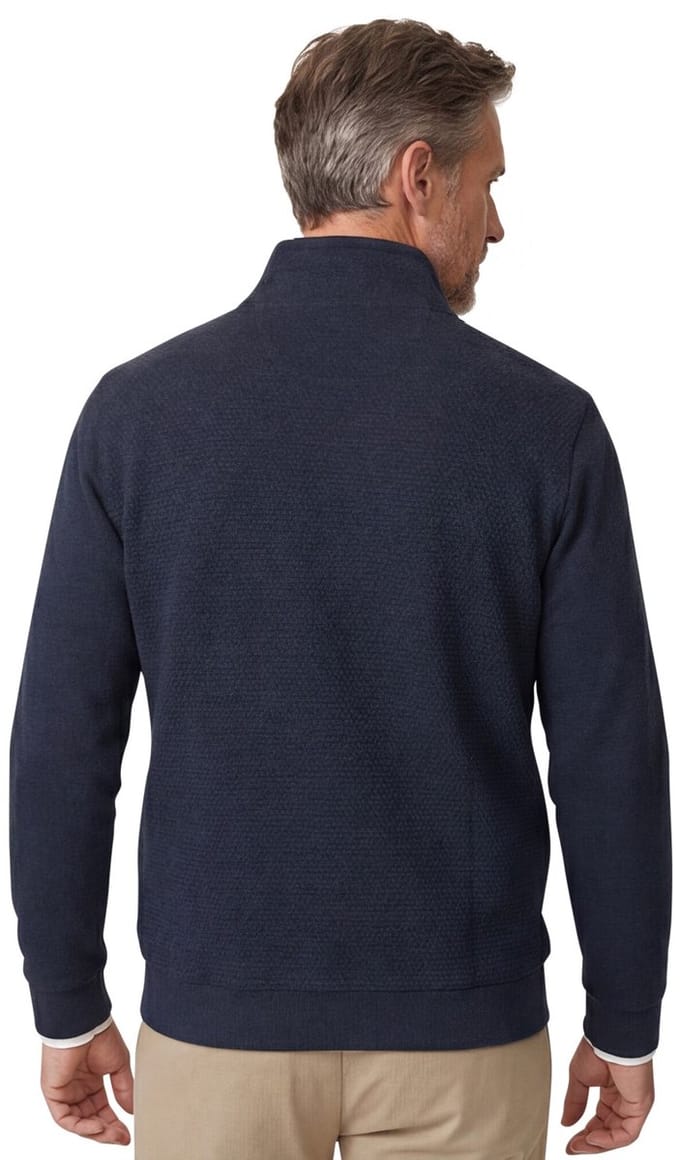 CASA MODA comfort fit sweat schipperstrui - donkerblauw