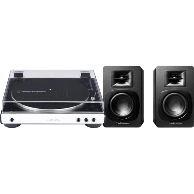 Audio Technica AT-LP60XBT + Audio-Technica ATH-SP3X Zwart