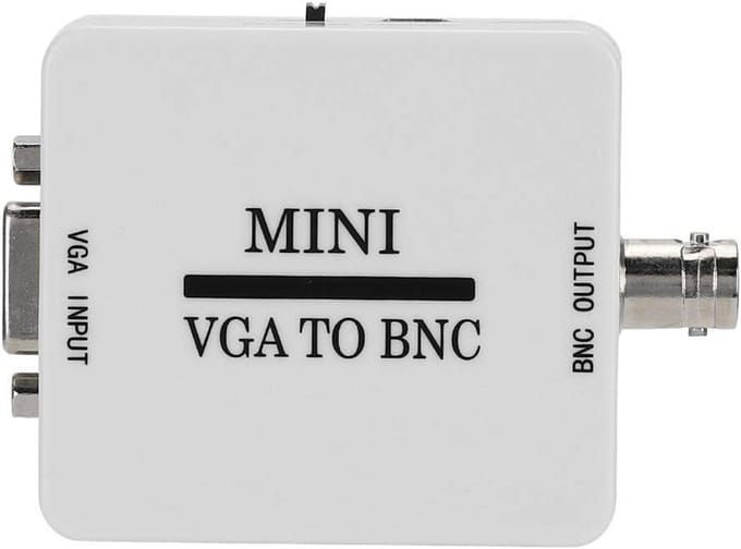 VGA naar BNC Converter - Video Adapter Audio - Beeld Conversie - Mini 1080P HD - 70 Gram - Standaard