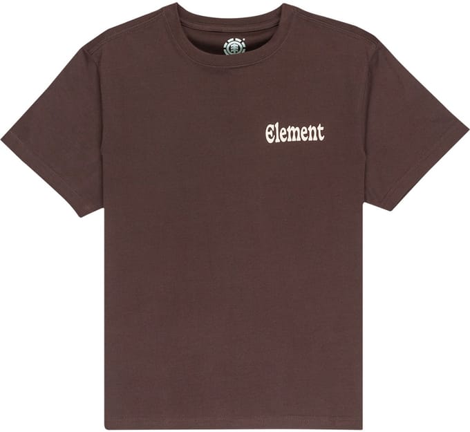 Element Bad Doggie T-shirt Met Korte Mouwen Bruin 14 Years Jongen