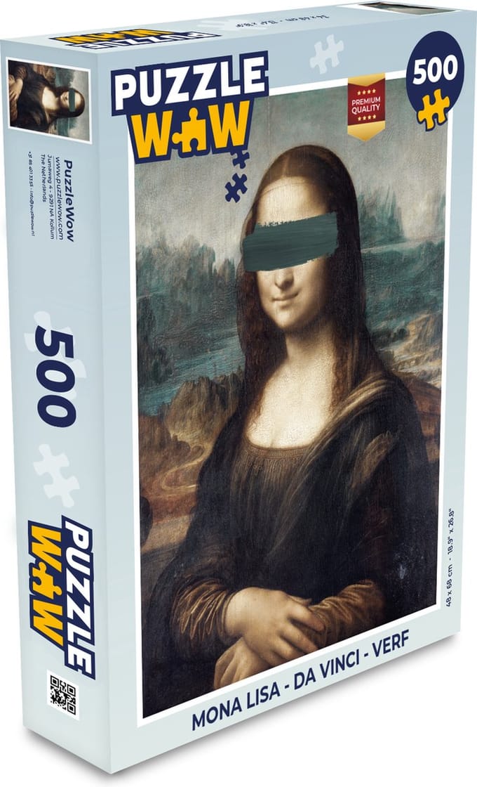 Puzzel Mona Lisa - Da Vinci - Verf - Legpuzzel - Puzzel 500 stukjes