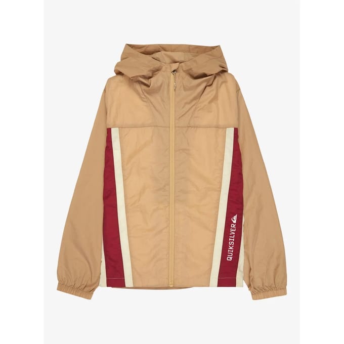 Quiksilver Clicker Windbreaker Regenjas Beige 10 Years Jongen