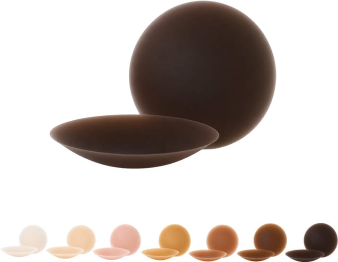 BOOBEES Silicone Nipple Covers - Size S - 8cm - Coffee