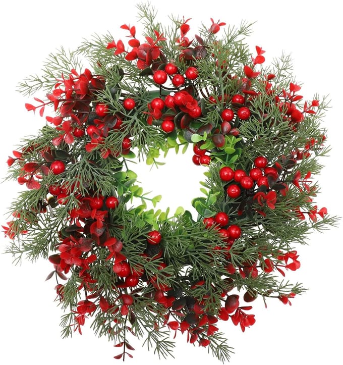 Deurkrans met Bessen – Herfstdecoratie – Deurkrans & Halloweenboom – Binnen en Buiten - Pastic - 35cm