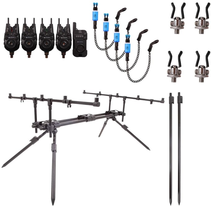 Ultimate Outland Areaplus Rodpod 5-Rod Complete Set - Karper Set