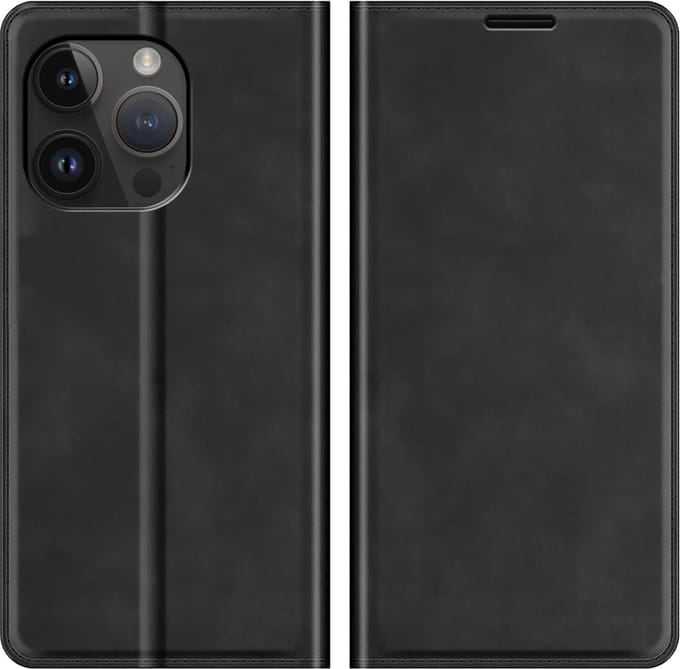 Just in Case Wallet Case Magnetic hoesje geschikt voor iPhone 14 Pro - zwart