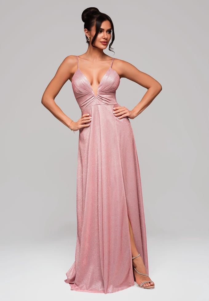 LARICA Jurk - Mouwloos - Rits - Jurk Roze L