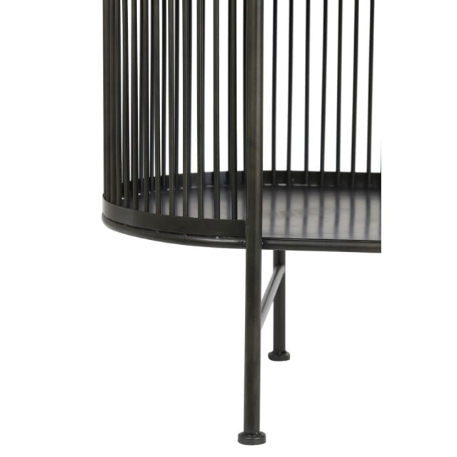 Light & Living Yinthe Open Wandkast - Zwart - 149x40x80 cm