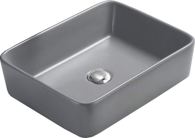 Mexen Catia opzetwastafel 48 x 37 cm, lichtgrijs mat - 21314861