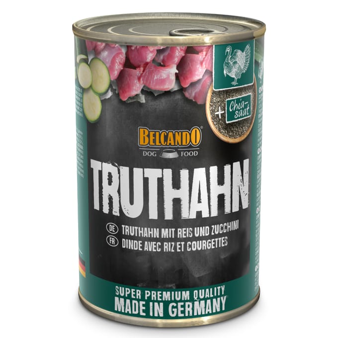 Belcando Super Premium 12 x 400 g - Kalkoen met rijst & courgette