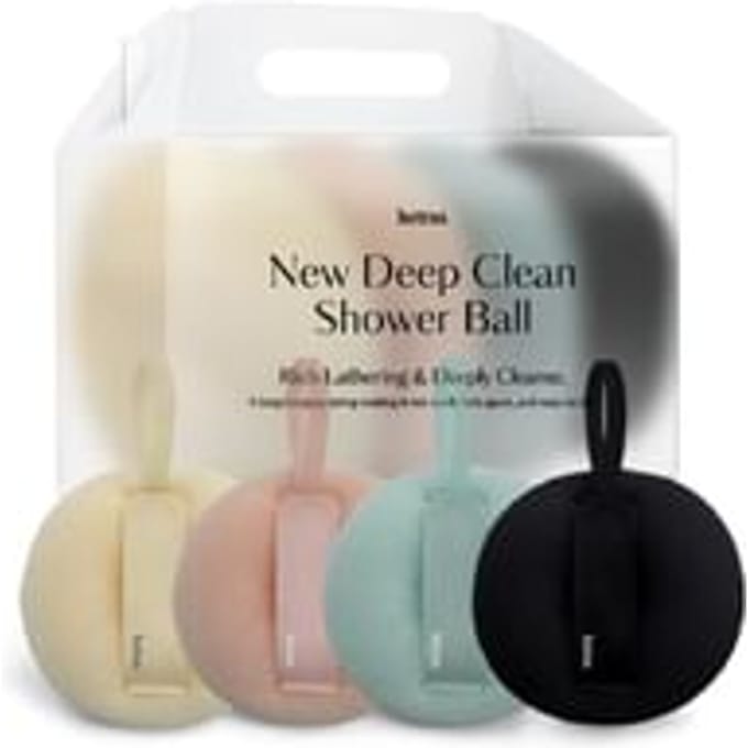 hetras - New Deep Clean Shower Ball Set 4 pcs