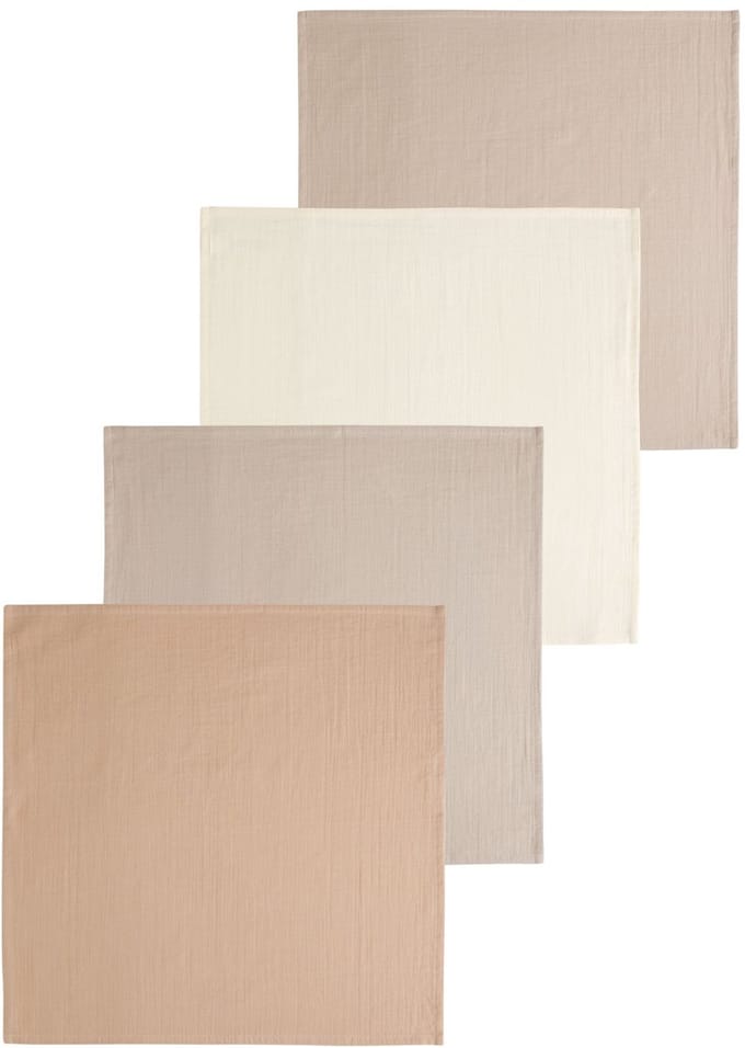 Next - Pasgeboren unisex - Set van 4 mousseline babydoekjes - Naturel