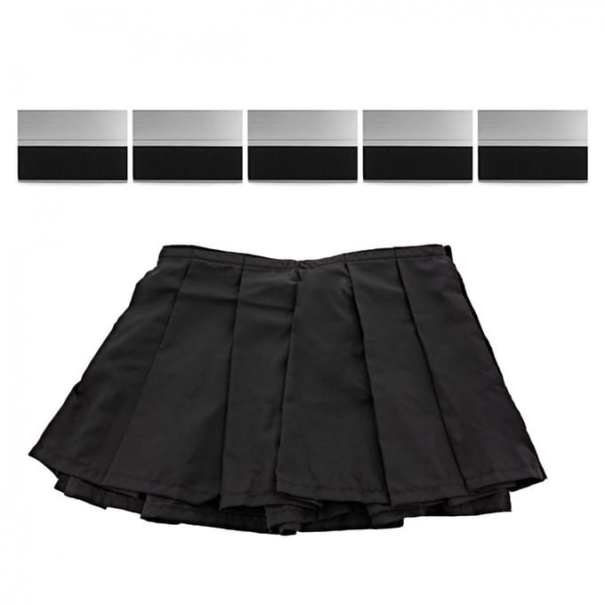 G4M Stage Geplooid Podiumgordijn 105 cm x 40 cm met Bevestigingen